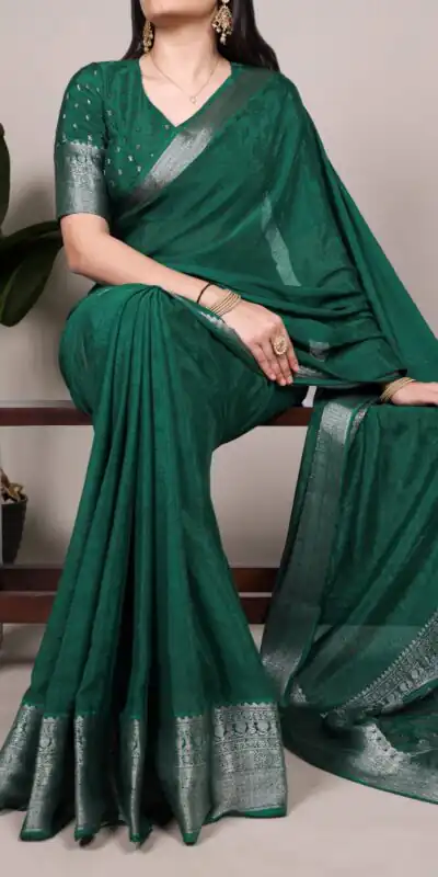 YNF 7916 Green Chinon Saree with Zari Work. Wedding, Party, Festive, Events Festive Deal ₹1699. Delivery 4-6 Working Days. Shop now. | Designer Sarees, Sarees, Bollywood Sarees, Creative Sarees, Embroidered Sarees, Ethnic Saree, Modern Digital sarees, Party Wear Sarees