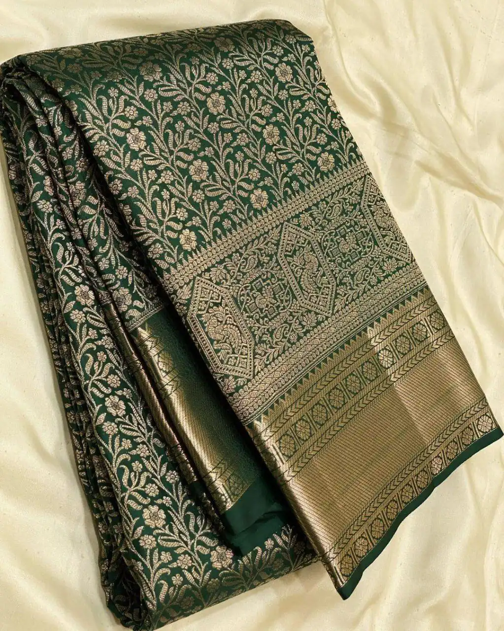 KPR 261 Green in Soft Lichi Silk Lace Border & Lace Work Saree . Available at ₹1499 only. Delivery 4-6 Working Days. Shop now. | Sarees, Bollywood Sarees, Creative Sarees, Designer Sarees, Embroidered Sarees, Ethnic Saree, Modern Digital sarees, Party Wear Sarees
