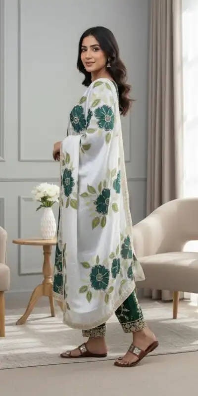 SRK 5315 Green Organza SILK Salwar Suit Perfect for Wedding, Party, Lohri, Ethnic Day, Eid – . Affordable Price ₹2499. Delivery 4-6 Working Days. | Jump Suits, Tops & Bottoms, Track Suits, Salwar suit, Casual Suits, Creative suits, Designer Suits, Palazzo Suits, Party Wear Suits, Patiala Suits, Straight Suits, Trendy Wear