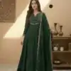 MF 912 Green Color Vichitra Silk Gown with Sequence Work Designer Work. Get it for ₹1799. Delivery 4-6 Working Days. Shop now. | Gowns, Bollywood Gowns, Creative Gowns, Designer Gowns, Embroidered Gowns, Party Wear Gowns