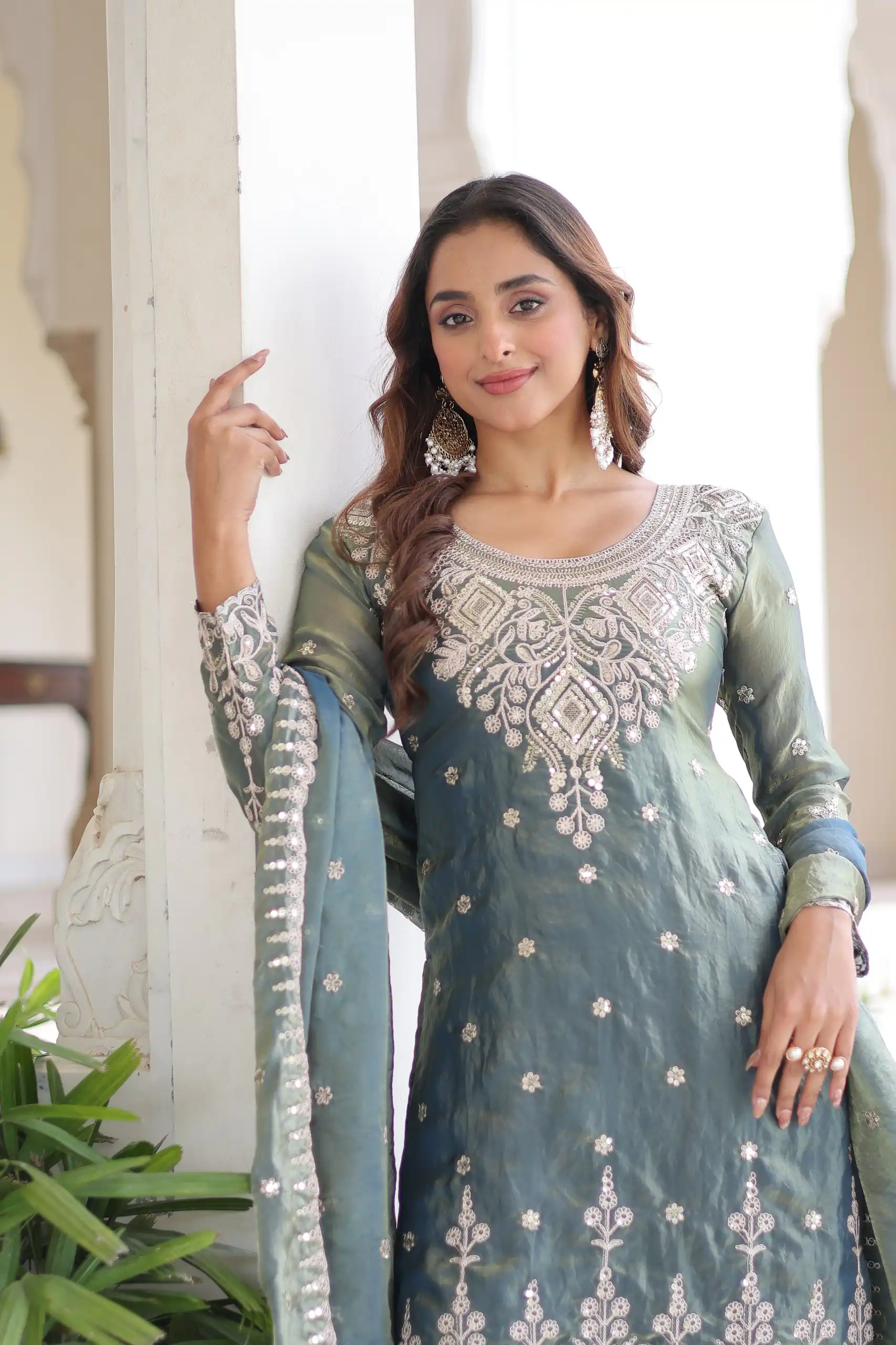 KA 1211 Grey Fandy Silk Salwar Suit Perfect for Wedding, Party, Sangeet, Haldi, Ethnic Day – . Festive Deal ₹2549. Delivery 4-6 Working Days. Shop now. | Jump Suits, Tops & Bottoms, Track Suits, Salwar suit, Casual Suits, Creative suits, Designer Suits, Palazzo Suits, Party Wear Suits, Patiala Suits, Straight Suits, Trendy Wear