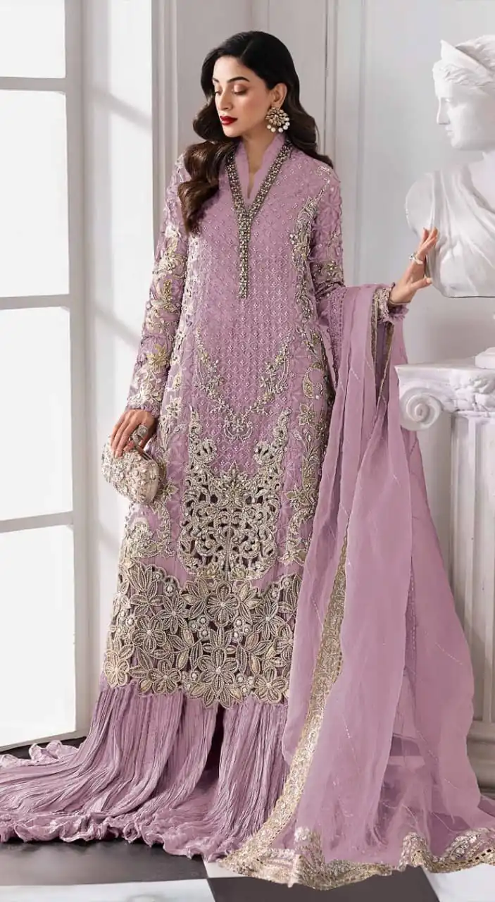 FC 1192 Lavender Color Georgette Salwar Suit with Embroidery Work. Introductory Price ₹2499. Delivery 4-6 Working Days. Shop now. | Jump Suits, Tops & Bottoms, Track Suits, Salwar suit, Casual Suits, Creative suits, Designer Suits, Palazzo Suits, Party Wear Suits, Patiala Suits, Straight Suits, Trendy Wear