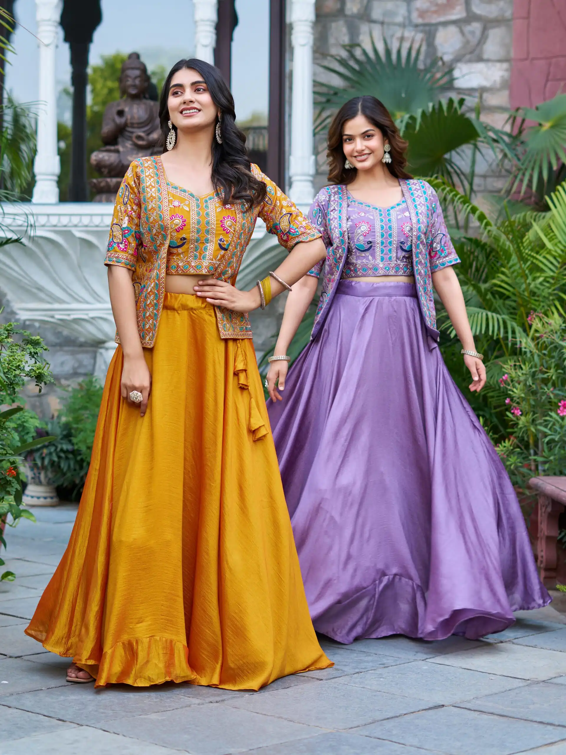 Ram 142 Lavender Vichitra Lehenga Choli with Embroidery Work & Thread Embroidery. Introductory Price ₹2549. Delivery 4-6 Working Days. Shop now. | Lehenga, Bollywood Lehenga, Creative Lehenga, Designer Lehenga, Embroidered Lehenga, Party Wear Lehenga