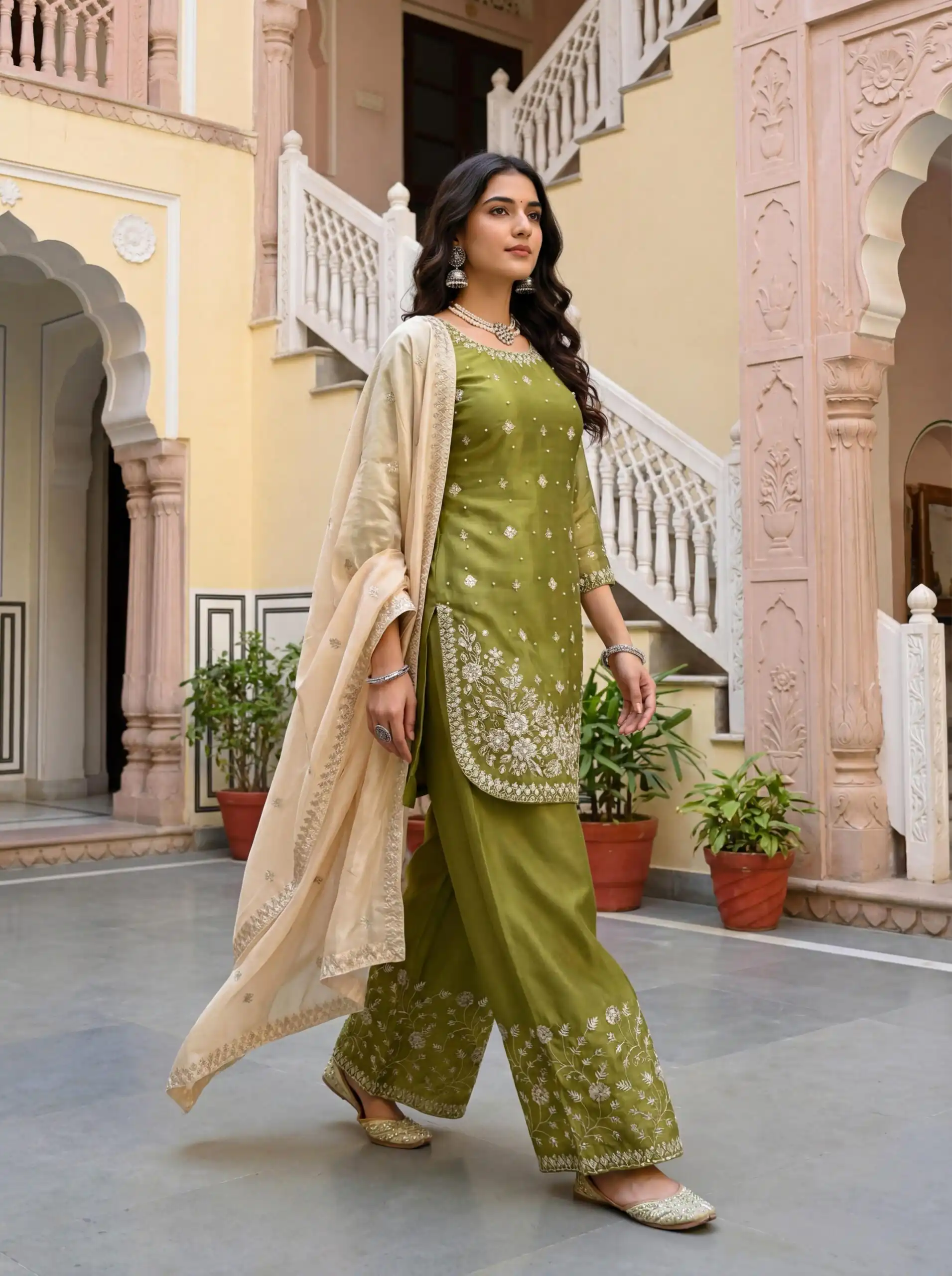 KD 1549 Mahendi Sequence Work Organza Silk Salwar Suit with Designer Work. Affordable Price ₹2149. Delivery 4-6 Working Days. Shop now. | Jump Suits, Tops & Bottoms, Track Suits, Salwar suit, Casual Suits, Creative suits, Designer Suits, Palazzo Suits, Party Wear Suits, Patiala Suits, Straight Suits, Trendy Wear