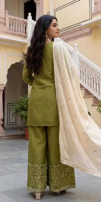 KD 1549 Mahendi Sequence Work Organza Silk Salwar Suit with Designer Work. Affordable Price ₹2149. Delivery 4-6 Working Days. Shop now. | Jump Suits, Tops & Bottoms, Track Suits, Salwar suit, Casual Suits, Creative suits, Designer Suits, Palazzo Suits, Party Wear Suits, Patiala Suits, Straight Suits, Trendy Wear