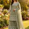 Mahendi Pure Organza Silk Embroidery Work Salwar Suit