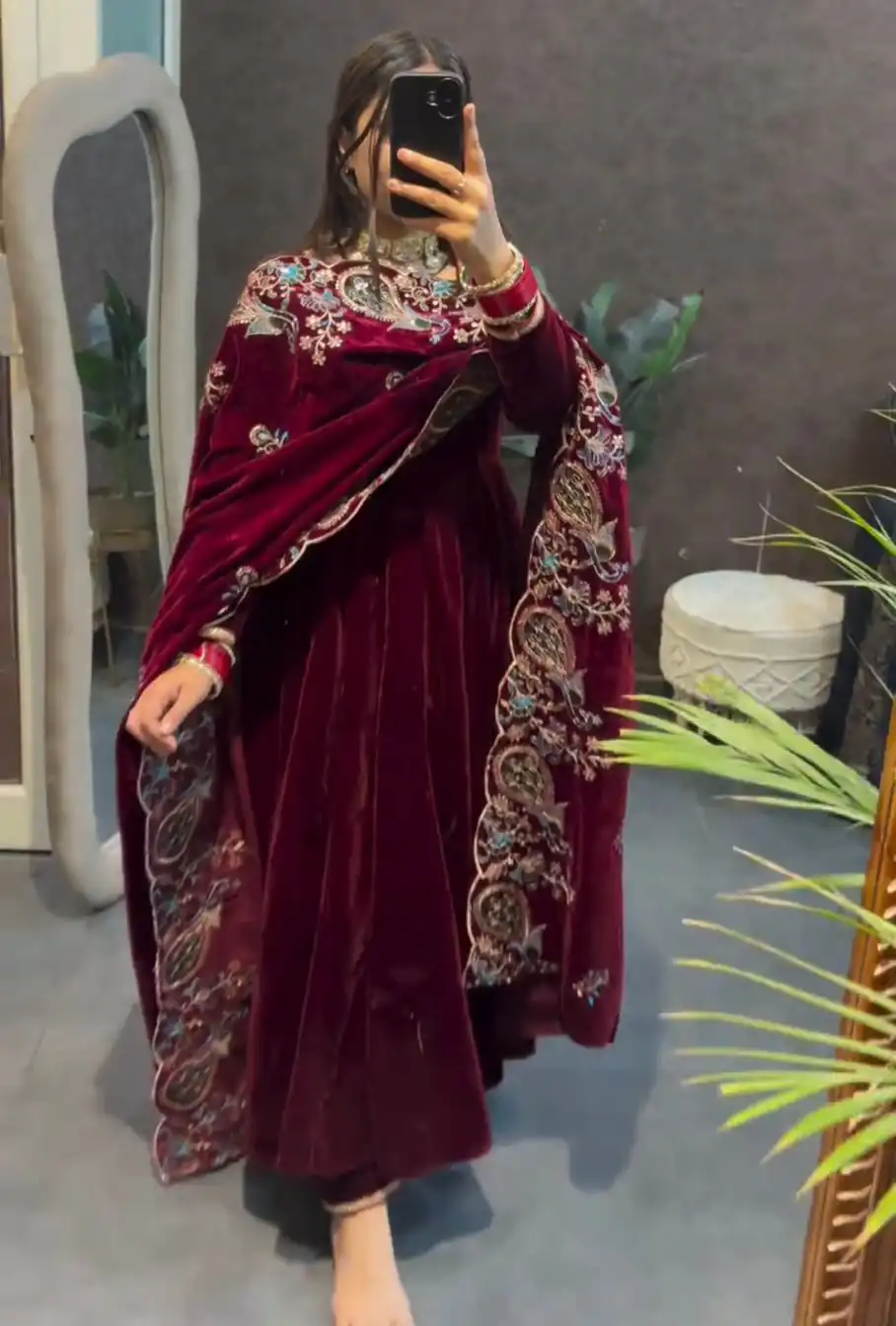 ST 1148 Maroon 9000 Velvet Salwar Suit with Embroidery Work & Lace Work. Get it for ₹2449. Delivery 4-6 Working Days. Shop now. | Jump Suits, Tops & Bottoms, Track Suits, Salwar suit, Casual Suits, Creative suits, Designer Suits, Palazzo Suits, Party Wear Suits, Patiala Suits, Straight Suits, Trendy Wear