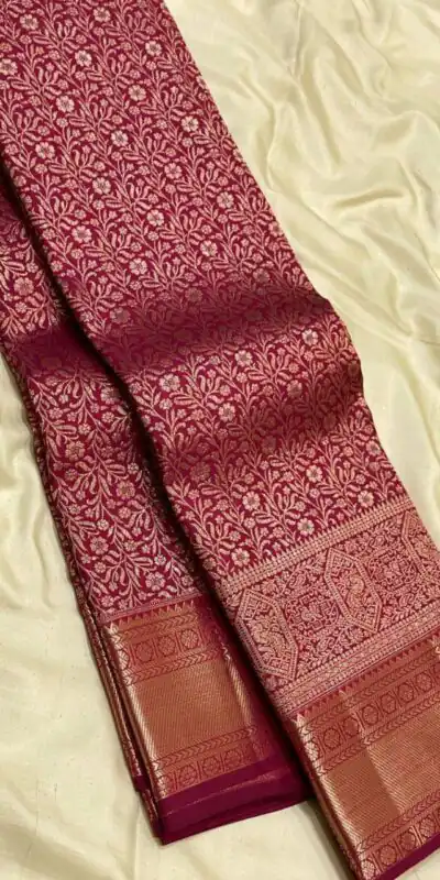 KPR 261 Maroon in Soft Lichi Silk Lace Border & Lace Work Saree . Available at ₹1499 only. Delivery 4-6 Working Days. Shop now. | Sarees, Bollywood Sarees, Creative Sarees, Designer Sarees, Embroidered Sarees, Ethnic Saree, Modern Digital sarees, Party Wear Sarees