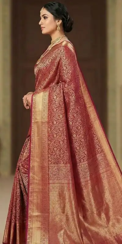 KPR 261 Maroon in Soft Lichi Silk Lace Border & Lace Work Saree . Available at ₹1499 only. Delivery 4-6 Working Days. Shop now. | Sarees, Bollywood Sarees, Creative Sarees, Designer Sarees, Embroidered Sarees, Ethnic Saree, Modern Digital sarees, Party Wear Sarees