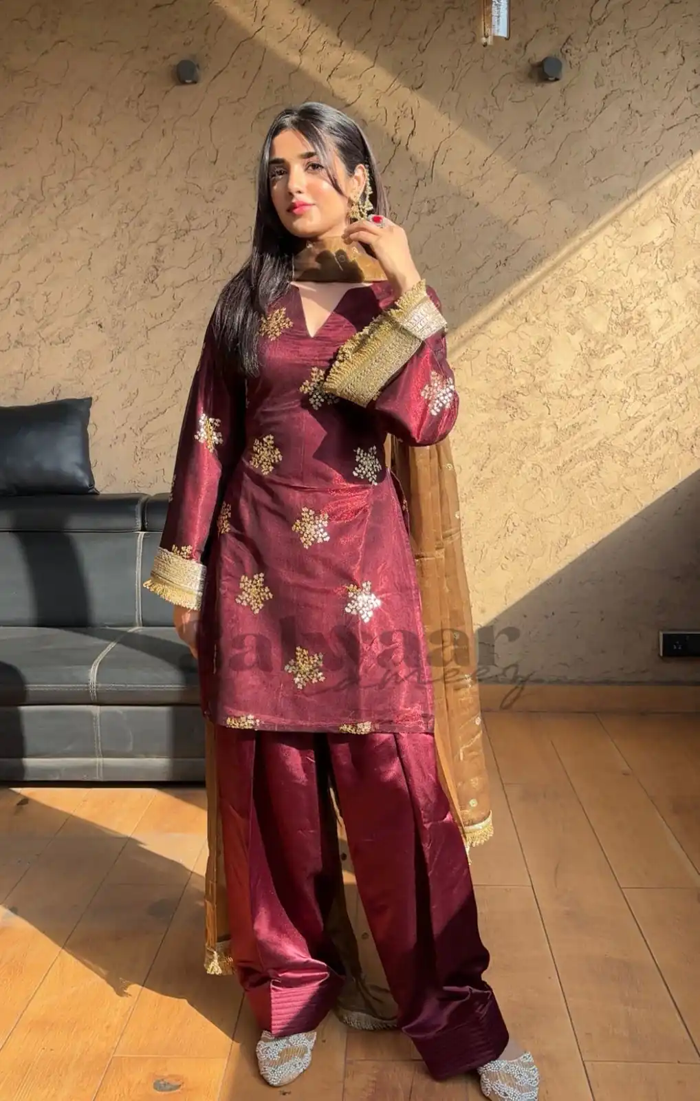 NSR 853 Maroon Natural Crep Silk Salwar Suit Perfect for Wedding, Party, Pongal, Baisakhi, Onam –. Grab it for ₹1749. Delivery 4-6 Working Days. | Palazzo Suits, Party Wear Suits, Patiala Suits, Straight Suits, Trendy Wear