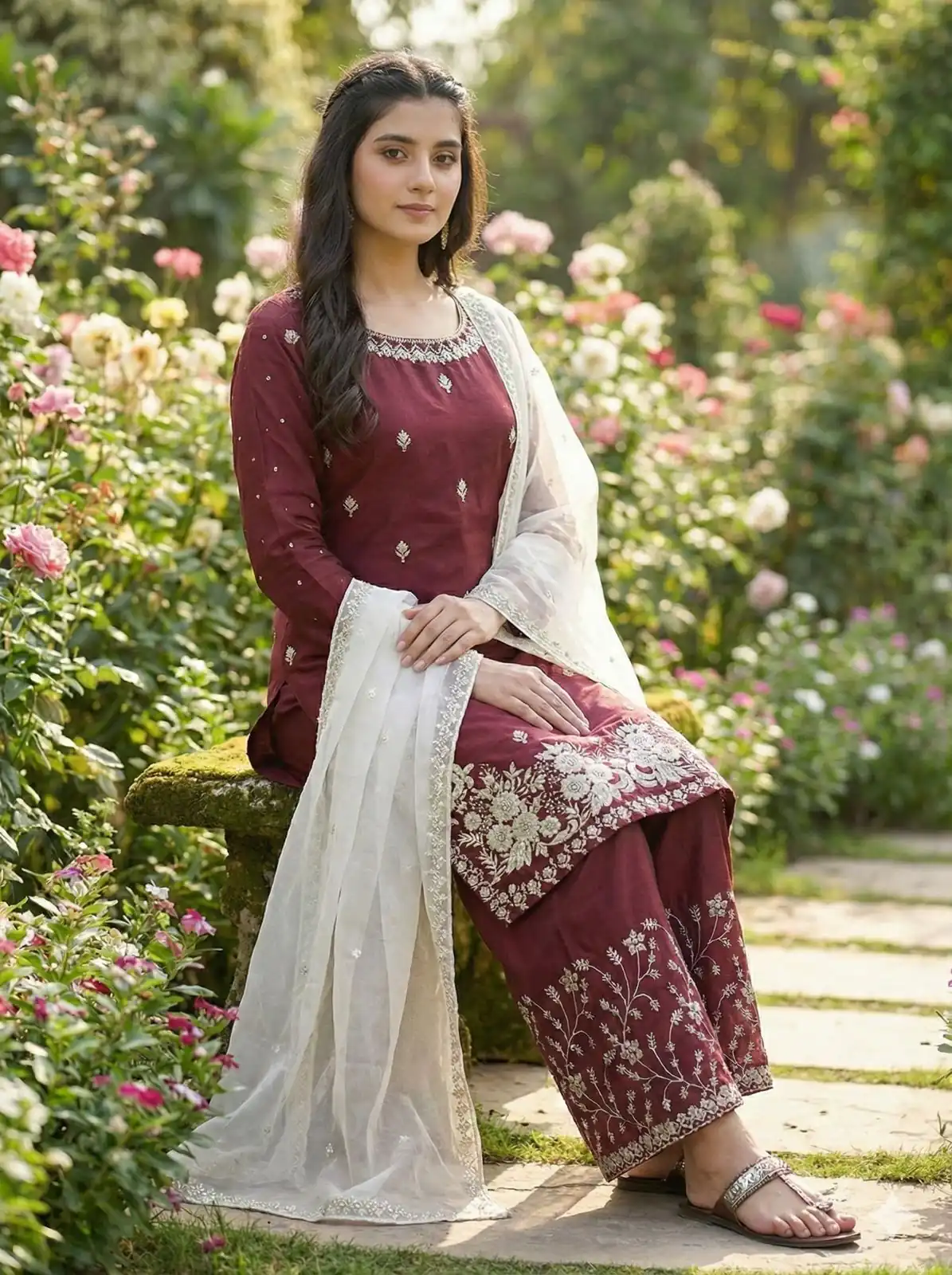 Maroon Organza Silk Salwar Suit ZSR 3157 Maroon with Lace Work & Embroidery Work. Introductory Price ₹2149. Delivery 4-6 Working Days. Shop now. | Jump Suits, Tops & Bottoms, Track Suits, Salwar suit, Casual Suits, Creative suits, Designer Suits, Palazzo Suits, Party Wear Suits, Patiala Suits, Straight Suits, Trendy Wear