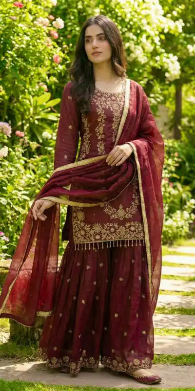 NSR 882 Maroon Organza Silk Salwar Suit Perfect for Wedding, Party, Durga Puja, Bridal Wear, Pooja – . Special Price ₹2099. Delivery 4-6 Working Days | Jump Suits, Tops & Bottoms, Track Suits, Salwar suit, Casual Suits, Creative suits, Designer Suits, Palazzo Suits, Party Wear Suits, Patiala Suits, Straight Suits, Trendy Wear