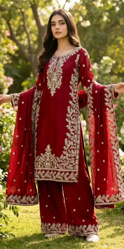 SRK 5316 Maroon Organza Silk Salwar Suit Perfect for Wedding, Party, Makar Sankranti, Eid, Durga Puja – . Affordable Price ₹2149. Delivery 4-6 Workin | Jump Suits, Tops & Bottoms, Track Suits, Salwar suit, Casual Suits, Creative suits, Designer Suits, Palazzo Suits, Party Wear Suits, Patiala Suits, Straight Suits, Trendy Wear
