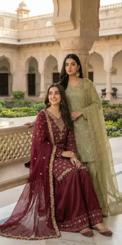 ZSR 3158 Maroon in Organza Silk Lace Work & Embroidery Work Salwar Suit . Get it for ₹2399. Delivery 4-6 Working Days. Shop now. | Jump Suits, Tops & Bottoms, Track Suits, Salwar suit, Casual Suits, Creative suits, Designer Suits, Palazzo Suits, Party Wear Suits, Patiala Suits, Straight Suits, Trendy Wear