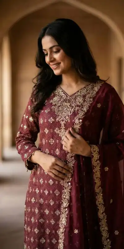 ZSR 3158 Maroon in Organza Silk Lace Work & Embroidery Work Salwar Suit . Get it for ₹2399. Delivery 4-6 Working Days. Shop now. | Jump Suits, Tops & Bottoms, Track Suits, Salwar suit, Casual Suits, Creative suits, Designer Suits, Palazzo Suits, Party Wear Suits, Patiala Suits, Straight Suits, Trendy Wear