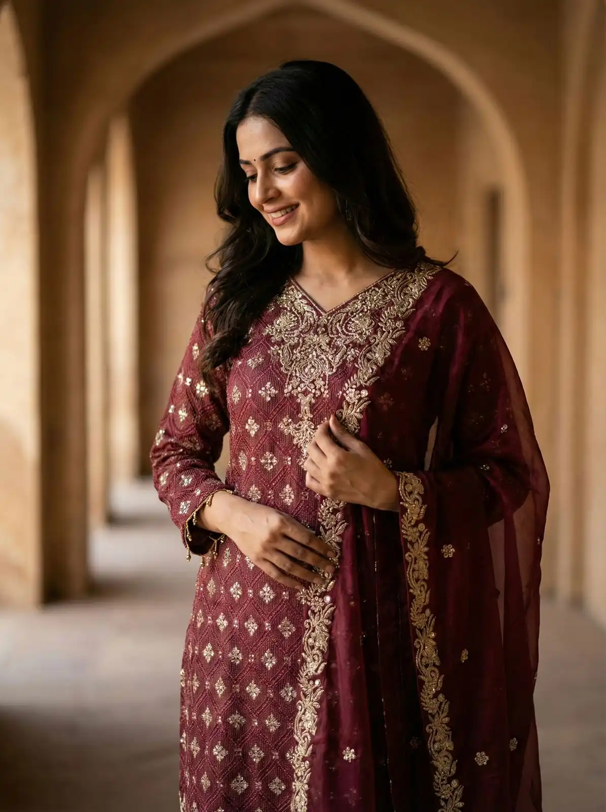 ZSR 3158 Maroon in Organza Silk Lace Work & Embroidery Work Salwar Suit . Get it for ₹2399. Delivery 4-6 Working Days. Shop now. | Jump Suits, Tops & Bottoms, Track Suits, Salwar suit, Casual Suits, Creative suits, Designer Suits, Palazzo Suits, Party Wear Suits, Patiala Suits, Straight Suits, Trendy Wear