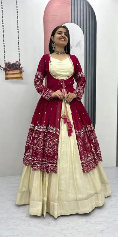 PC 556 Maroon Color Simar Cosmos Lehenga Choli with Designer Work. Special Price ₹3049. Delivery 4-6 Working Days. Shop now. | Lehenga, Bollywood Lehenga, Creative Lehenga, Designer Lehenga, Embroidered Lehenga, Party Wear Lehenga
