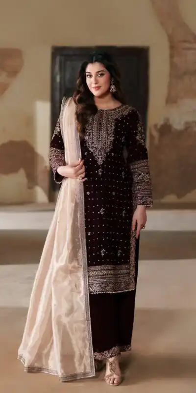 BE 422 Maroon with Embroidery Work Velvet Salwar Suit . Wedding, Party, Festive, Events, Grab it for ₹2099. Delivery 4-6 Working Days. Shop now. | Jump Suits, Tops & Bottoms, Track Suits, Salwar suit, Casual Suits, Creative suits, Designer Suits, Palazzo Suits, Party Wear Suits, Patiala Suits, Straight Suits, Trendy Wear