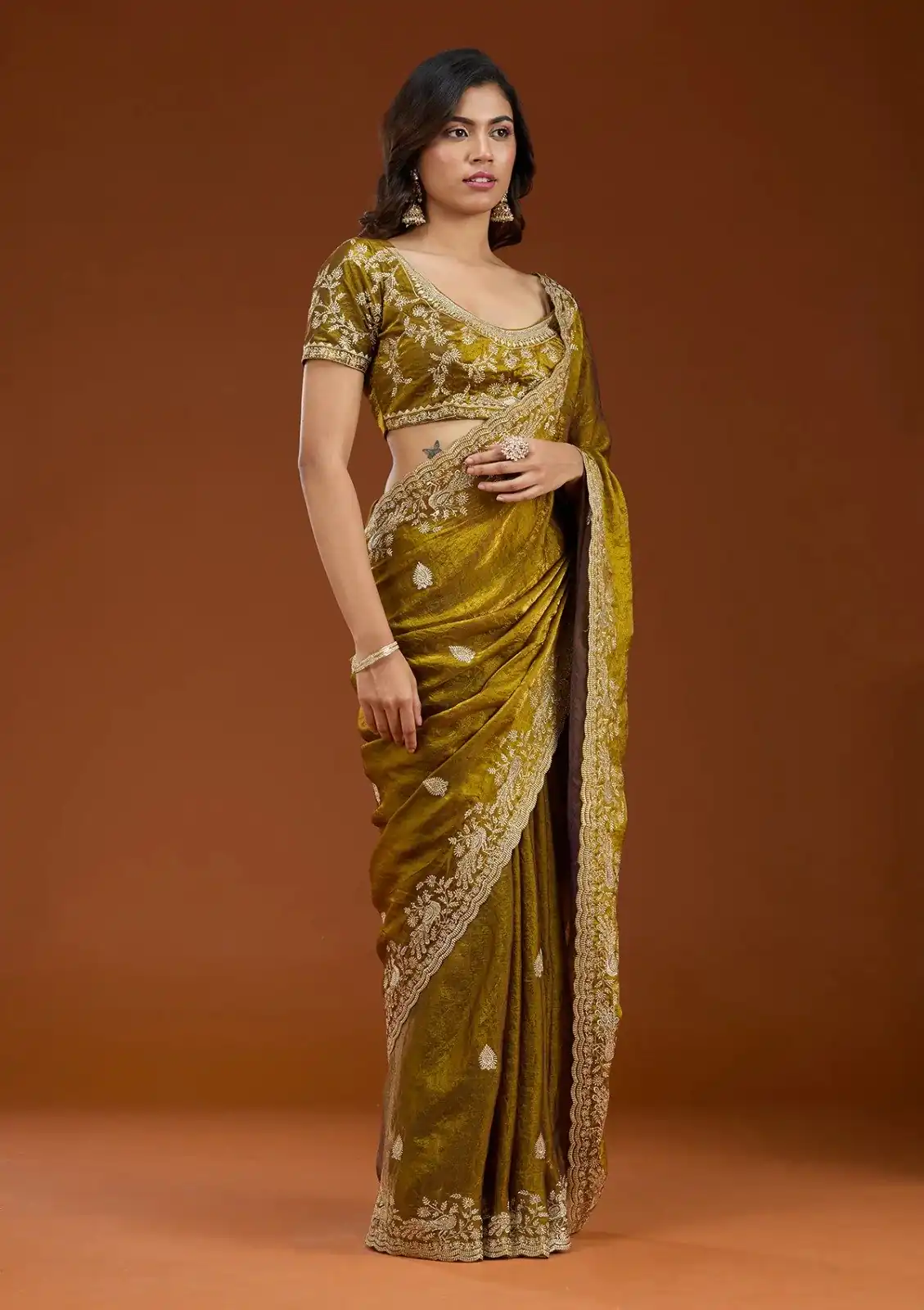 E BT 438 Mustard in Fandy Satin Silk mbroidery Work & Zari Work Saree. Special Price ₹1949. Delivery 4-6 Working Days. Shop now. | Designer Sarees, Embroidered Sarees, Sarees, Bollywood Sarees, Creative Sarees, Ethnic Saree, Modern Digital sarees, Party Wear Sarees
