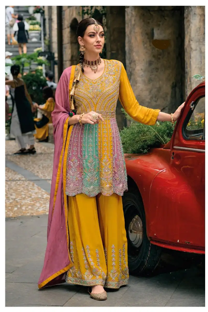DS Ebaa 1608 Mustered Chinon Salwar Suit Perfect for Wedding, Party, Diwali, Eid, Cultural Events – . Exclusive Offer ₹2999. Delivery 4-6 Working Days. | Jump Suits, Tops & Bottoms, Track Suits, Salwar suit, Casual Suits, Creative suits, Designer Suits, Palazzo Suits, Party Wear Suits, Patiala Suits, Straight Suits, Trendy Wear