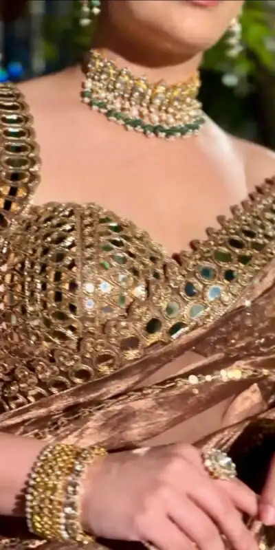 BT 413 Mustered Organza Silk Saree with Mirror Work & Embroidery Work. Introductory Price ₹1999. Delivery 4-6 Working Days. Shop now. | Sarees, Bollywood Sarees, Creative Sarees, Designer Sarees, Embroidered Sarees, Ethnic Saree, Modern Digital sarees, Party Wear Sarees