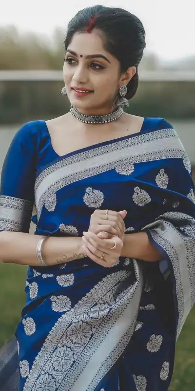 KPR 095 Navy Blue Soft Lichi Silk Saree with Lace Border & Lace Work. Affordable Price ₹1399. Delivery 4-6 Working Days. Shop now. | Sarees, Bollywood Sarees, Creative Sarees, Designer Sarees, Embroidered Sarees, Ethnic Saree, Modern Digital sarees, Party Wear Sarees