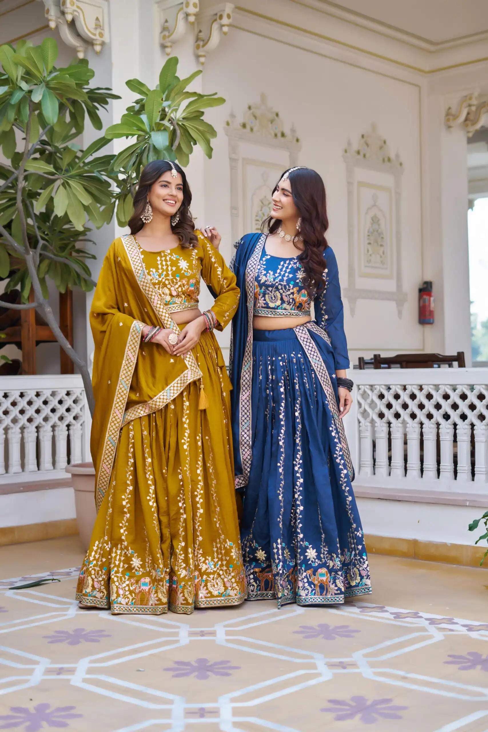 Ram 150 Navy Blue Color Vichitra Lehenga Choli with Embroidery Work. Grab it for ₹3049. Delivery 4-6 Working Days. Shop now. | Lehenga, Bollywood Lehenga, Creative Lehenga, Designer Lehenga, Embroidered Lehenga, Party Wear Lehenga