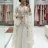Off White Rangoli Silk Embroidery Work Salwar Suit