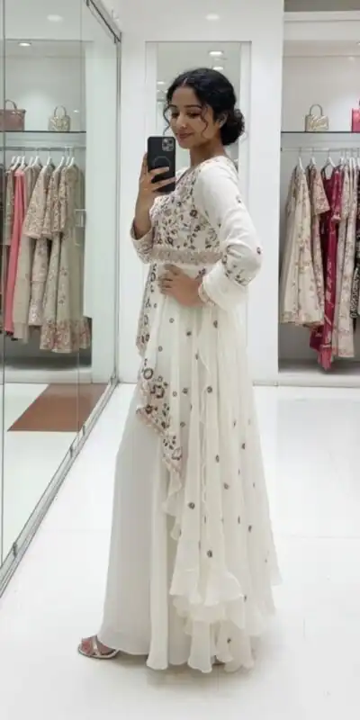 LG 2051 Off White in Rangoli Silk Embroidery Work Salwar Suit . Introductory Price ₹2549. Delivery 4-6 Working Days. Shop now. | Jump Suits, Tops & Bottoms, Track Suits, Salwar suit, Casual Suits, Creative suits, Designer Suits, Palazzo Suits, Party Wear Suits, Patiala Suits, Straight Suits, Trendy Wear