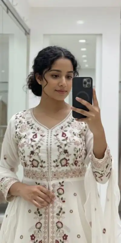 LG 2051 Off White in Rangoli Silk Embroidery Work Salwar Suit . Introductory Price ₹2549. Delivery 4-6 Working Days. Shop now. | Jump Suits, Tops & Bottoms, Track Suits, Salwar suit, Casual Suits, Creative suits, Designer Suits, Palazzo Suits, Party Wear Suits, Patiala Suits, Straight Suits, Trendy Wear