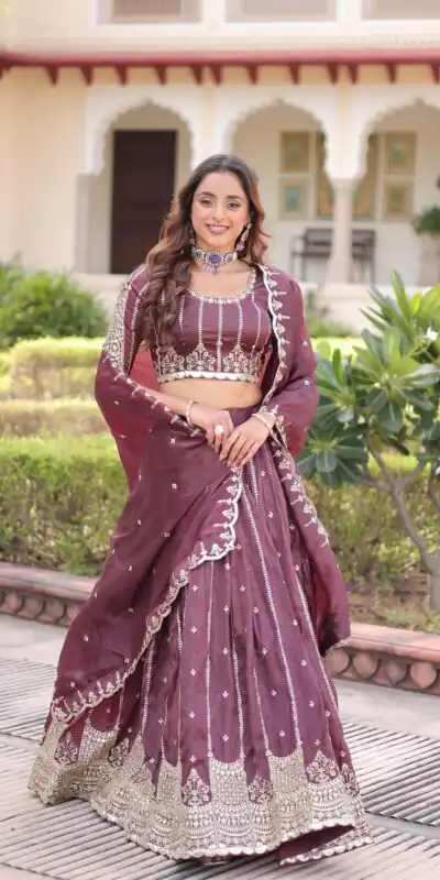 KA 5056 Onion Gold Crush Lehenga Choli with Embroidery Work & Zari Work. Best Price ₹2599. Delivery 4-6 Working Days. Shop now. | Lehenga, Bollywood Lehenga, Creative Lehenga, Designer Lehenga, Embroidered Lehenga, Party Wear Lehenga