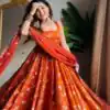 KD 1534 Orange in Color Fendy Silk Designer Work Salwar Suit . Introductory Price ₹2499. Delivery 4-6 Working Days. Shop now. | Jump Suits, Tops & Bottoms, Track Suits, Salwar suit, Casual Suits, Creative suits, Designer Suits, Palazzo Suits, Party Wear Suits, Patiala Suits, Straight Suits, Trendy Wear