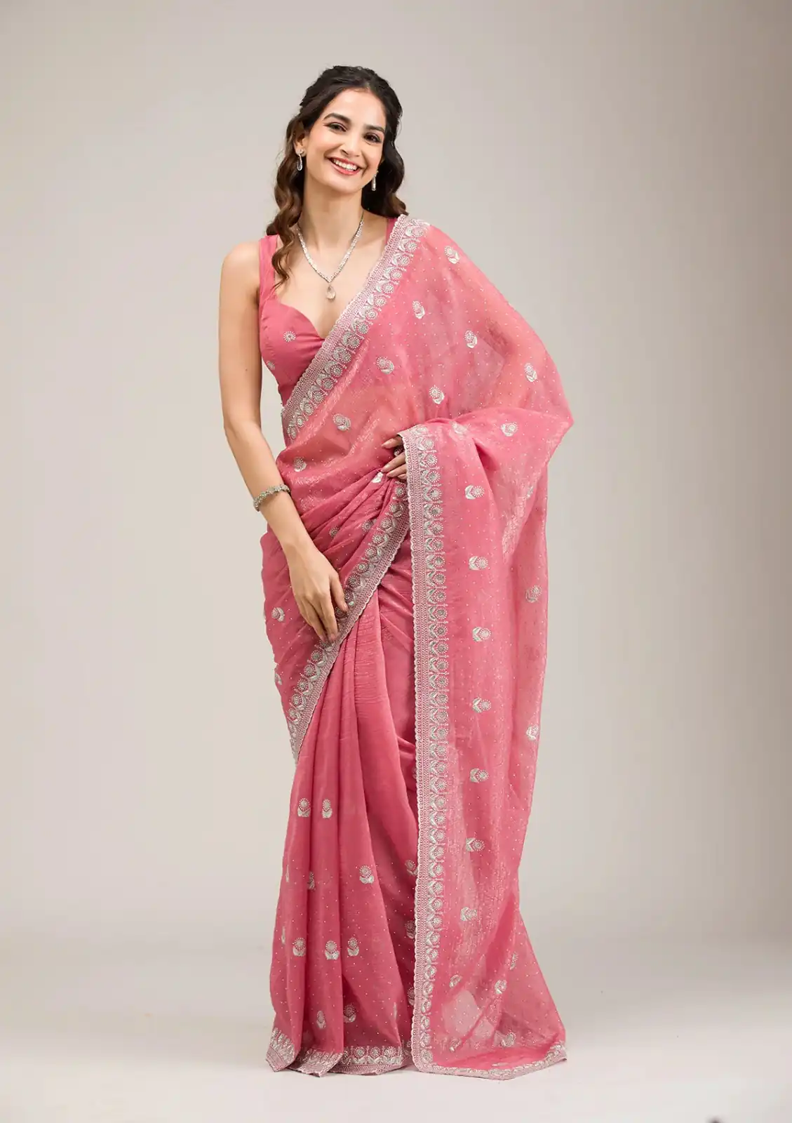 BT 439 Peach Crunchy Ciffon Saree Perfect for Wedding, Party, Bridal Wear, Raksha Bandhan, Festival Celebrations – . Special Price ₹1899. Delivery 4-6 | Designer Sarees, Sarees, Bollywood Sarees, Creative Sarees, Embroidered Sarees, Ethnic Saree, Modern Digital sarees, Party Wear Sarees