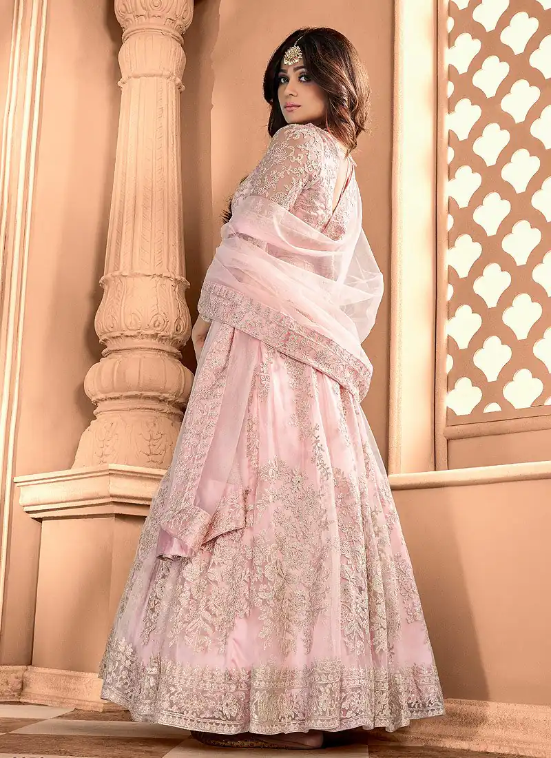 FC 8356 Peach in Color Heavy Net Embroidery Work Salwar Suit . Wedding, Party, Festive, Events, Special Price ₹3199. Delivery 4-6 Working Days. Shop now. | Jump Suits, Tops & Bottoms, Track Suits, Salwar suit, Casual Suits, Creative suits, Designer Suits, Palazzo Suits, Party Wear Suits, Patiala Suits, Straight Suits, Trendy Wear
