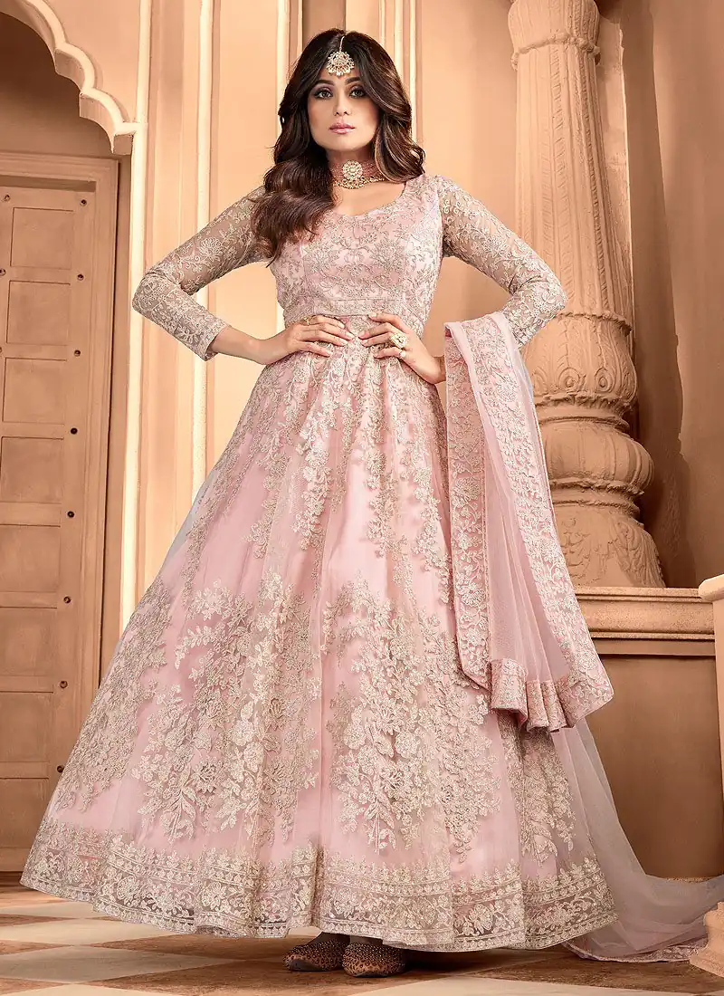 FC 8356 Peach in Color Heavy Net Embroidery Work Salwar Suit . Wedding, Party, Festive, Events, Special Price ₹3199. Delivery 4-6 Working Days. Shop now. | Jump Suits, Tops & Bottoms, Track Suits, Salwar suit, Casual Suits, Creative suits, Designer Suits, Palazzo Suits, Party Wear Suits, Patiala Suits, Straight Suits, Trendy Wear