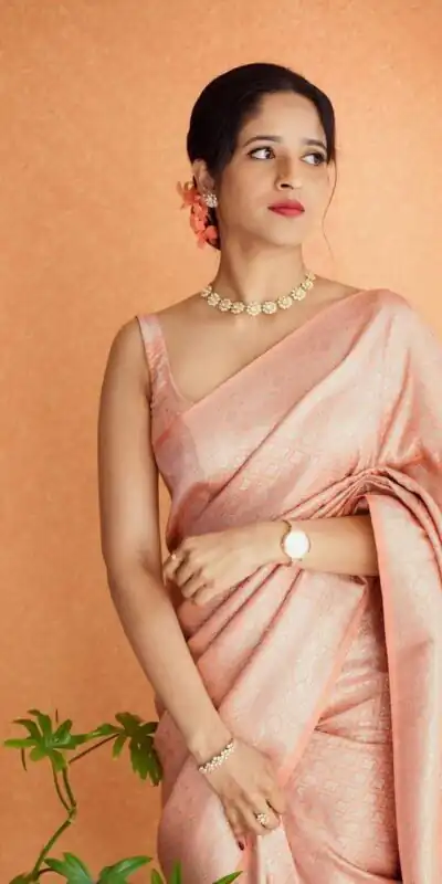 KP 4050 Peach Color Soft Lichi Silk Rich Pallu On All Over Saree Work. Grab it for ₹1399. Delivery 4-6 Working Days. Shop now. | Sarees, Bollywood Sarees, Creative Sarees, Designer Sarees, Embroidered Sarees, Ethnic Saree, Modern Digital sarees, Party Wear Sarees