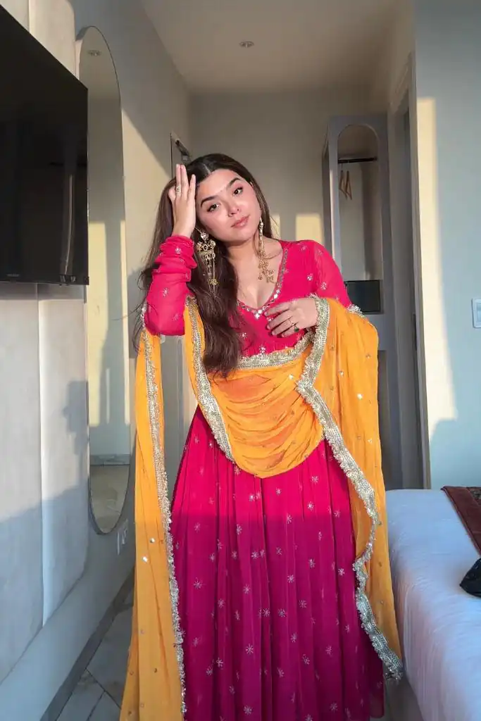 SRK 5313 Pink in Faux Georgette Embroidery Work Salwar Suit . Available at ₹2099 only. Delivery 4-6 Working Days. Shop now. | Jump Suits, Salwar suit, Casual Suits, Creative suits, Designer Suits, Palazzo Suits, Party Wear Suits, Patiala Suits, Straight Suits