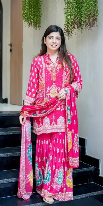 BE 427 Pink French Crape Salwar Suit Perfect for Wedding, Party, Temple Visit, Sangeet, Holi – . Now at just ₹1899. Delivery 4-6 Working Days. Shop now | Jump Suits, Tops & Bottoms, Track Suits, Salwar suit, Casual Suits, Creative suits, Designer Suits, Palazzo Suits, Party Wear Suits, Patiala Suits, Straight Suits, Trendy Wear