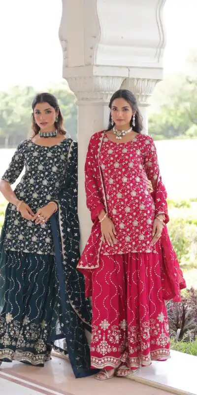 KA 1210 Pink in Georgette. Embroidery Work & Sequins Work Salwar Suit Grab it for ₹2599. Delivery 4-6 Working Days. Shop now. | Jump Suits, Tops & Bottoms, Track Suits, Salwar suit, Casual Suits, Creative suits, Designer Suits, Palazzo Suits, Party Wear Suits, Patiala Suits, Straight Suits, Trendy Wear