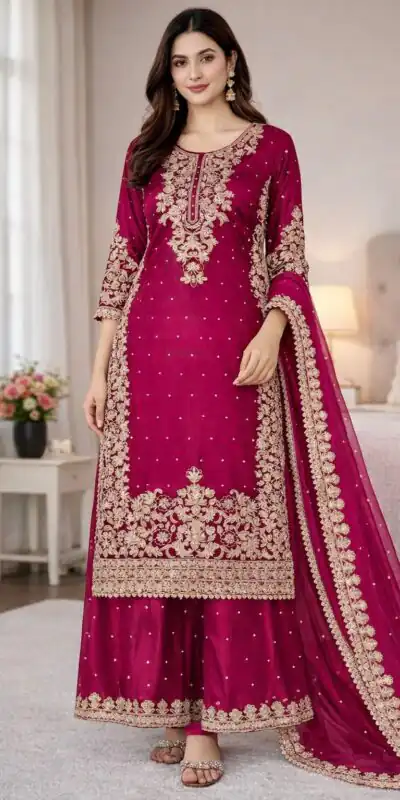 SSR 535 Pink Color in Organza Silk Embroidery Work Salwar Suit . Available at ₹2399 only. Delivery 4-6 Working Days. Shop now. | Jump Suits, Tops & Bottoms, Track Suits, Salwar suit, Casual Suits, Creative suits, Designer Suits, Palazzo Suits, Party Wear Suits, Patiala Suits, Straight Suits, Trendy Wear