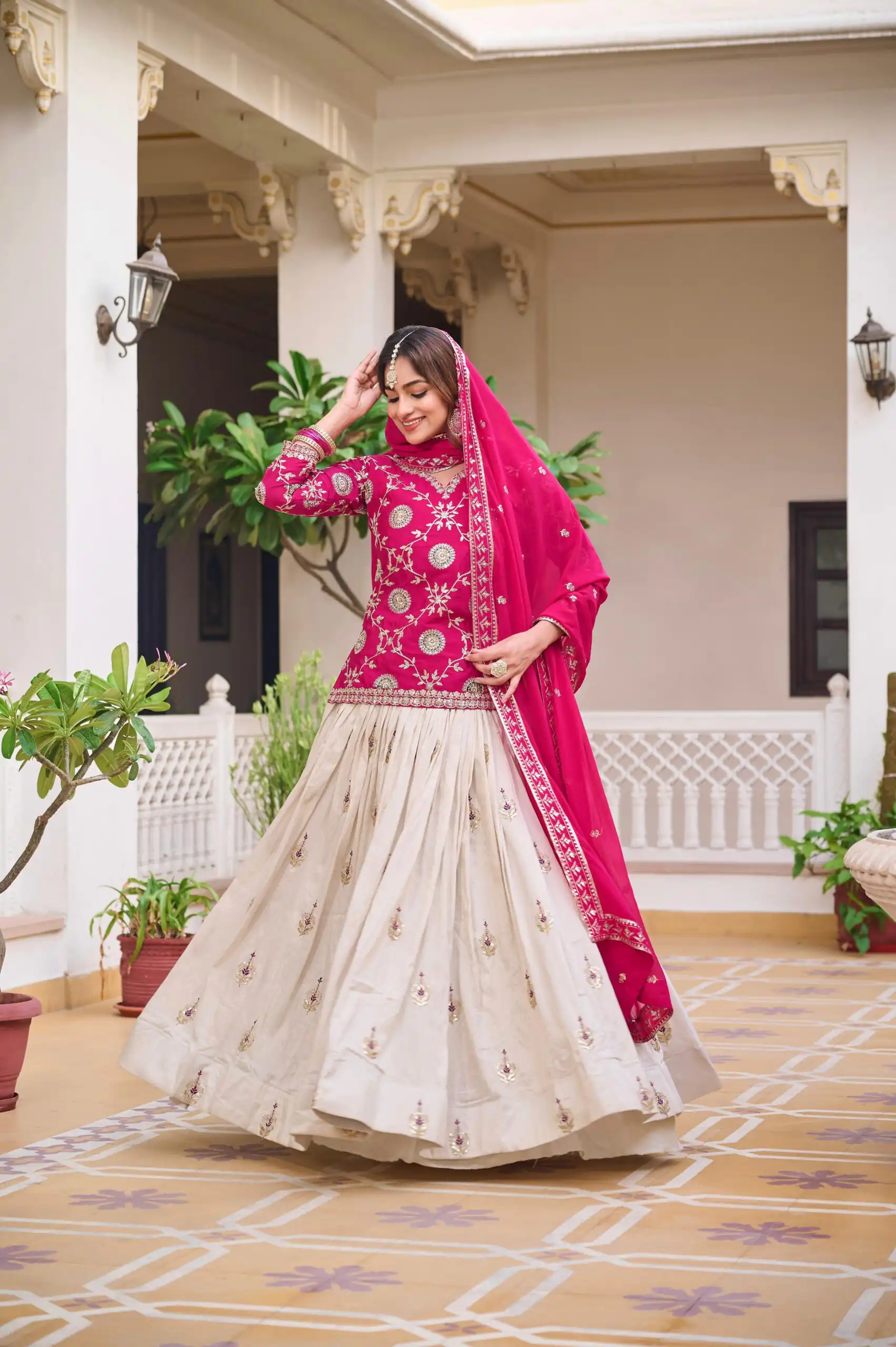 Ram 101 Pink Pure Chinon Lehenga Choli Perfect for Wedding, Party, Makar Sankranti, Reception, Sangeet – . Exclusive Offer ₹2649. Delivery 4-6 Working | Lehenga, Bollywood Lehenga, Creative Lehenga, Designer Lehenga, Embroidered Lehenga, Party Wear Lehenga