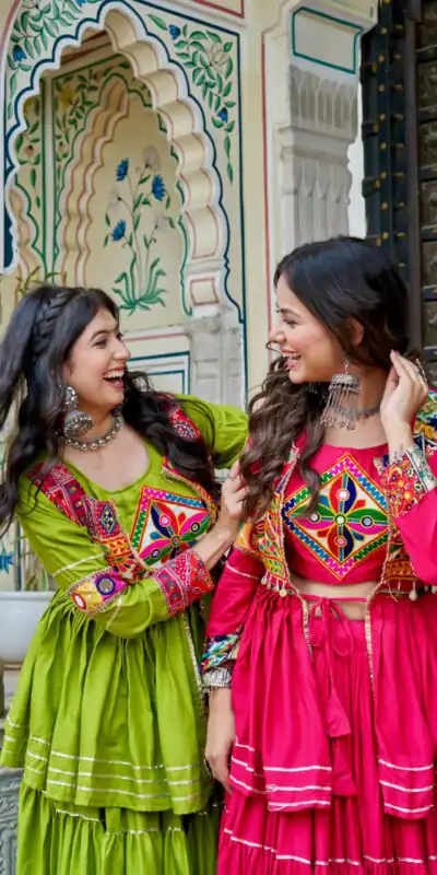 Ram 120 Pink in Pure Cotton Mirror Work & Gamthi Work Lehenga Choli . Exclusive Offer ₹3049. Delivery 4-6 Working Days. Shop now. | Lehenga, Bollywood Lehenga, Creative Lehenga, Designer Lehenga, Embroidered Lehenga, Party Wear Lehenga