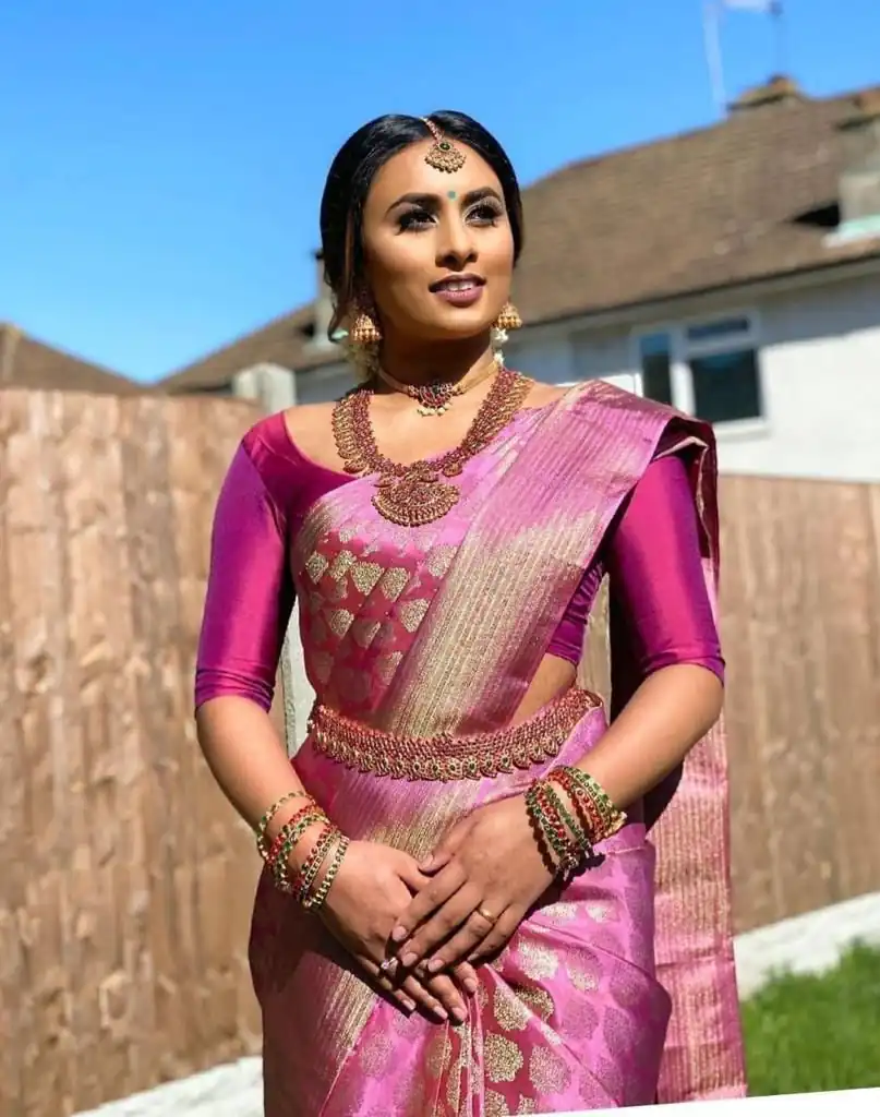 LKP 4067 Pink in Soft Lichi Silk.ace Work & Lace Border Saree Exclusive Offer ₹1299. Delivery 4-6 Working Days. Shop now. | Designer Sarees, Sarees, Bollywood Sarees, Creative Sarees, Embroidered Sarees, Ethnic Saree, Modern Digital sarees, Party Wear Sarees