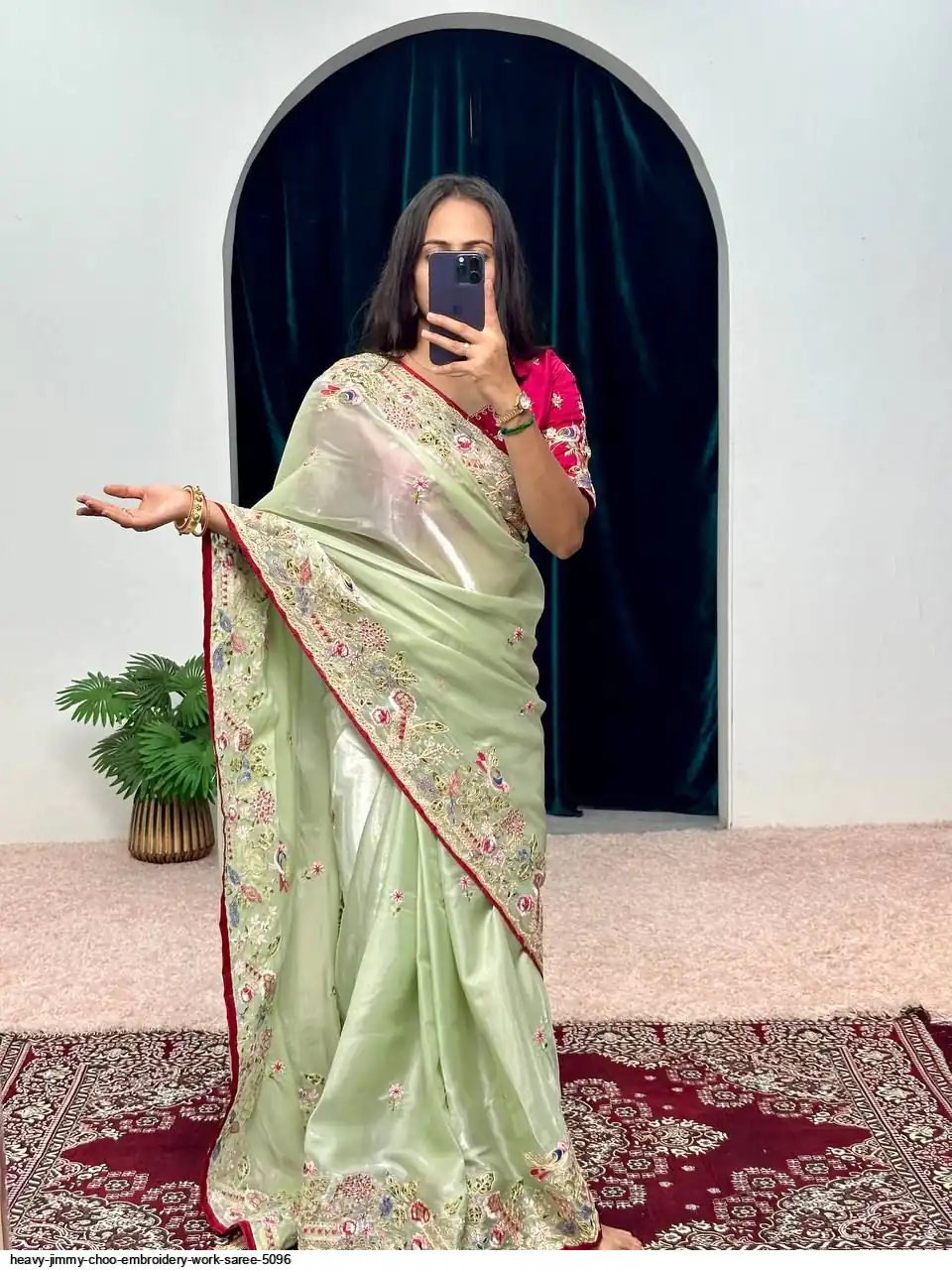 SC 1008 Pista Organza Silk Saree Perfect for Wedding, Party, Eid, Makar Sankranti, Anniversary –. Affordable Price ₹2399. Delivery 4-6 Working Days. | Designer Sarees, Sarees, Bollywood Sarees, Creative Sarees, Embroidered Sarees, Ethnic Saree, Modern Digital sarees, Party Wear Sarees