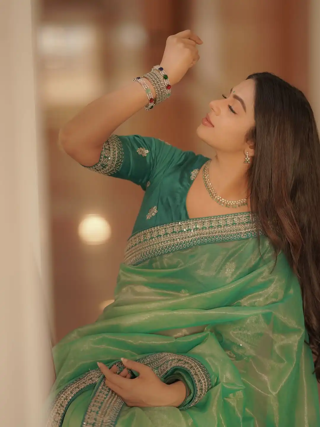 JR 657 Pista with Sequins Work & Embroidery Work Twill Net Saree . Exclusive Offer ₹1599. Delivery 4-6 Working Days. Shop now. | Sarees, Bollywood Sarees, Creative Sarees, Designer Sarees, Embroidered Sarees, Ethnic Saree, Modern Digital sarees, Party Wear Sarees