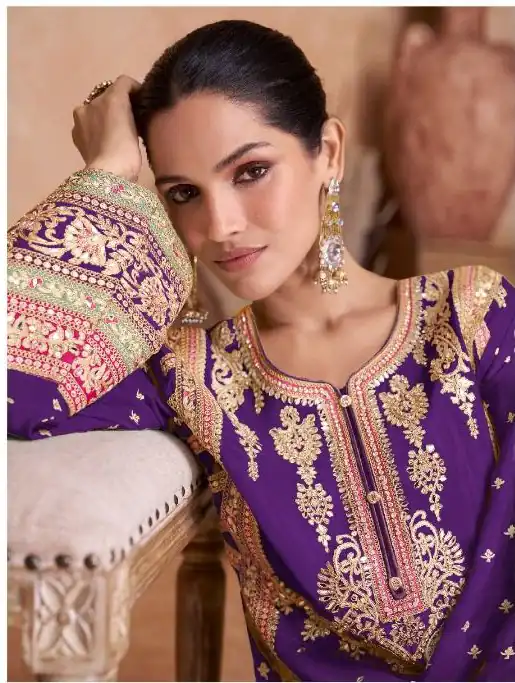 DS Ashirvad 7406 Purple in Color Chinon Embroidery Work Salwar Suit . Special Price ₹2449. Delivery 4-6 Working Days. Shop now. | Jump Suits, Tops & Bottoms, Track Suits, Salwar suit, Casual Suits, Creative suits, Designer Suits, Palazzo Suits, Party Wear Suits, Patiala Suits, Straight Suits, Trendy Wear