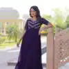 KA 1172 Purple in Faux Blooming Embroidery Work & Sequins Work Gown . Affordable Price ₹1749. Delivery 4-6 Working Days. Shop now. | Gowns, Bollywood Gowns, Creative Gowns, Designer Gowns, Embroidered Gowns, Party Wear Gowns