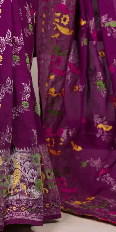 YNF 7907 Purple Nylon Weaving Work Saree Perfect for Wedding, Party, Baby Shower, Holi, Ethnic Day – . Available at ₹2149 only. Delivery 4-6 Working Da | Sarees, Bollywood Sarees, Creative Sarees, Designer Sarees, Embroidered Sarees, Ethnic Saree, Modern Digital sarees, Party Wear Sarees