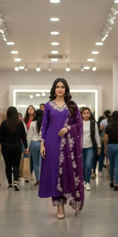 LG 2053 Purple Roman Silk Salwar Suit Perfect for Wedding, Party, Eid, Holi, Cultural Events – . Exclusive Offer ₹2099. Delivery 4-6 Working Days. | Jump Suits, Tops & Bottoms, Track Suits, Salwar suit, Casual Suits, Creative suits, Designer Suits, Palazzo Suits, Party Wear Suits, Patiala Suits, Straight Suits, Trendy Wear