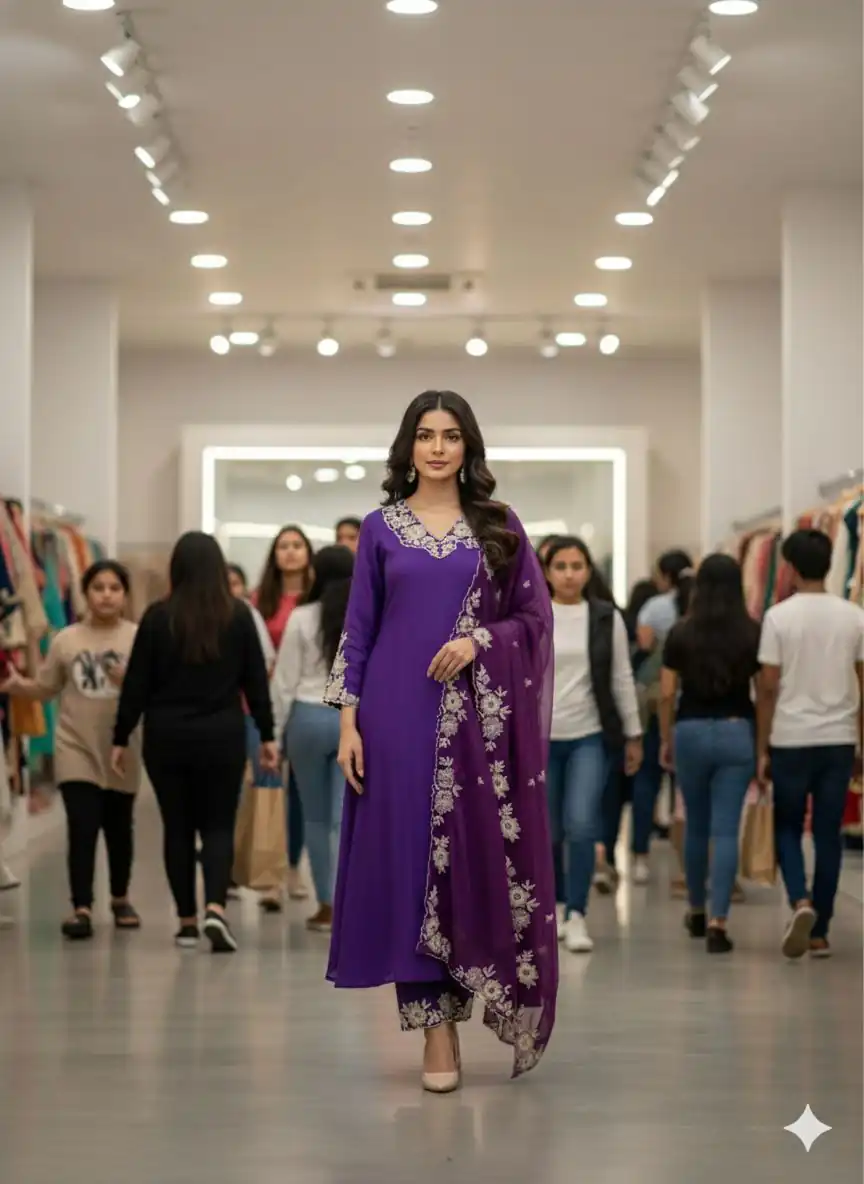 LG 2053 Purple Roman Silk Salwar Suit Perfect for Wedding, Party, Eid, Holi, Cultural Events – . Exclusive Offer ₹2099. Delivery 4-6 Working Days. | Jump Suits, Tops & Bottoms, Track Suits, Salwar suit, Casual Suits, Creative suits, Designer Suits, Palazzo Suits, Party Wear Suits, Patiala Suits, Straight Suits, Trendy Wear